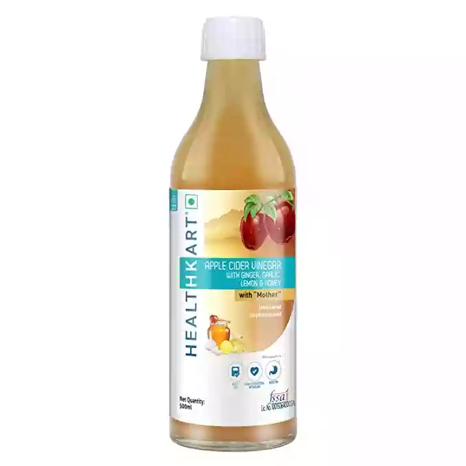 Healthkart Apple Cider Vinegar with Mother (Ginger Garlic Lemon Honey, 500ml)